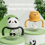Toddler Straw Cup - Cute Panda Shape Design