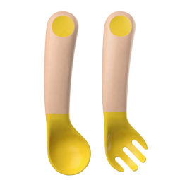 Feeding Utensil Set - Plastic Spoon Fork