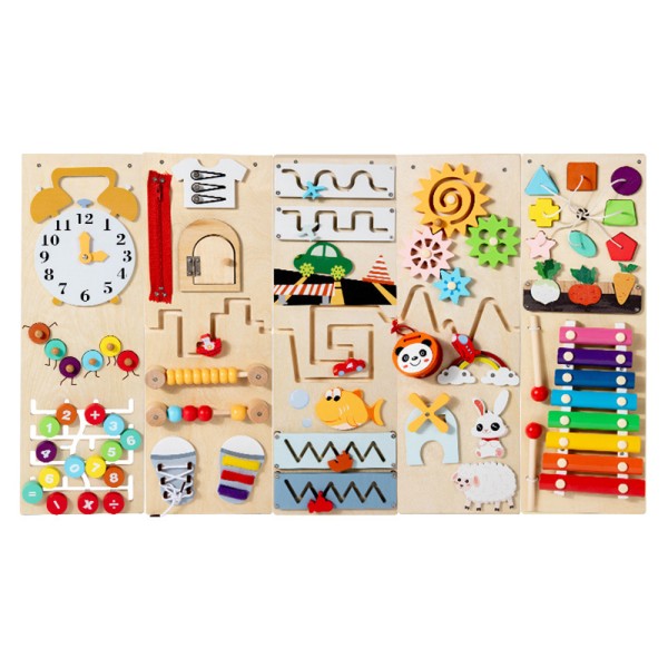 Montessori Busy Board Supplier - Wooden Felt Activity Wall