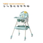 Foldable Baby High Chair Manufacturer - Removable Seat with Tray