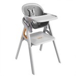 Wooden High Chair Supplier - Removable Tray with Safety Belt