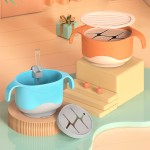 Silicone Sippy Cup Supplier - 2-in-1 Straw Lids Non-Slip