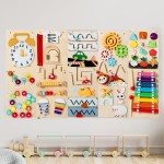 Montessori Busy Board Supplier - Wooden Felt Activity Wall