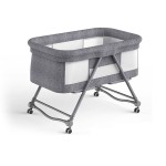 Foldable Baby Bed Supplier - Portable Plastic Crib with Wheels