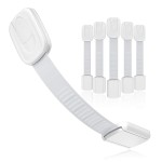 Drawer Child Lock Supplier - White ABS Safety Lock 3M Adhesive