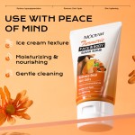 自有品牌天然有机去角质姜黄磨砂膏面部皮肤亮白姜黄MOOYAM OEM身体糖磨砂膏