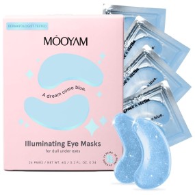 OEM ODM 24 Pairs Reduce Dark Circles Puffy Eyes Undereye Bags Wrinkles Gel Under Eye Patches