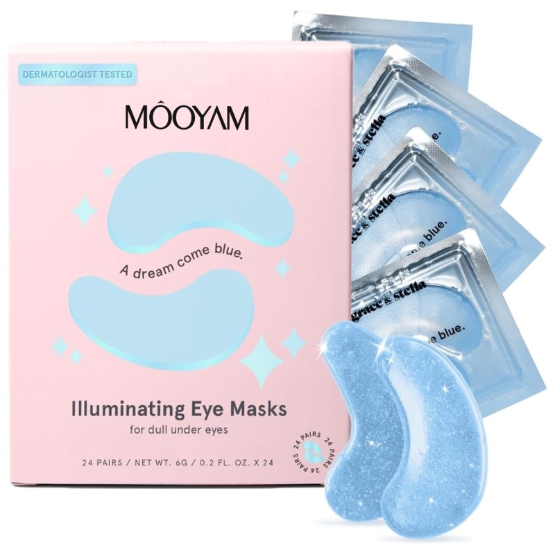 OEM ODM 24 Pairs Reduce Dark Circles Puffy Eyes Undereye Bags Wrinkles Gel Under Eye Patches