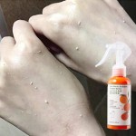 120ml足部去角质喷雾天然橙提取物清洁抗菌足部喷雾手死皮去角质喷雾