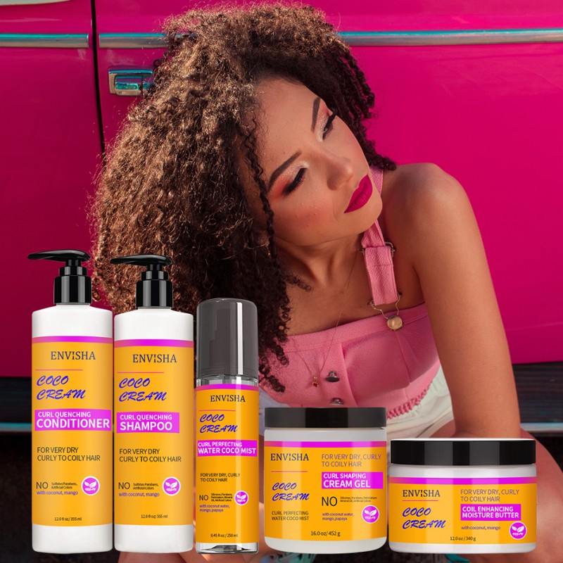 Hair Care Kit Factory - Private Label Dry Curly Hair Nourishing Shampoo Conditioner Set