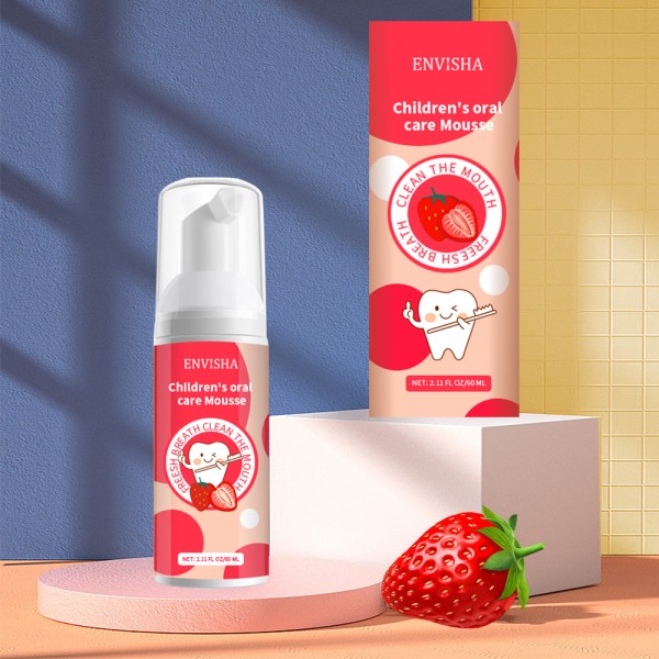 Toddler Toothpaste Mousse Manufacturer - Natural Children Whitening Reduce Plaque Low Fluoride Mousse