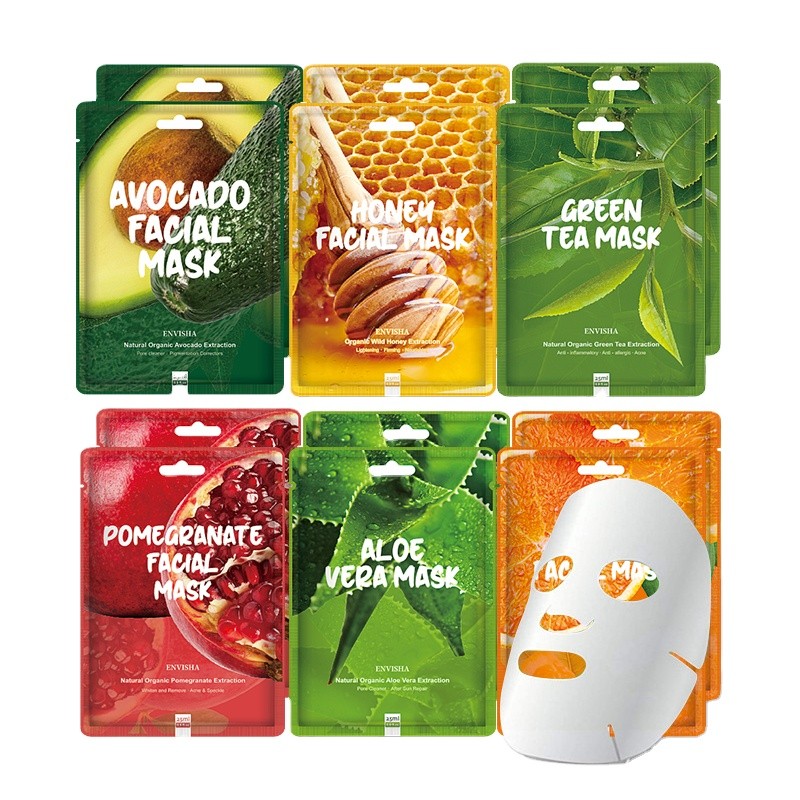 Facial Mask Factory - Custom Logo Herbal Anti-wrinkle Whitening Green Tea Mask