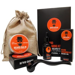 Beard Growth Oil Set Factory - 5 Pcs Private Label Organic Beard Growth Oil Set for Men