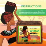 Face Wash Soap Factory - Organic African Black Soap Acne Scars Dark Spot Remover Soap