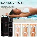 Self Tanner Mousse Factory - OEM ODM Organic Shimmer Ultra Dark Sunless Tanning Mousse