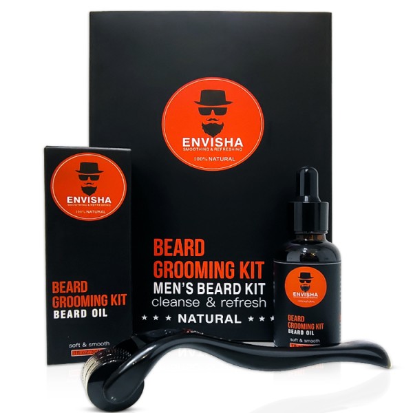 Beard Growth Oil Set Manufacturer - 100% Natural Private Label 4 Pcs Beard Oil Set