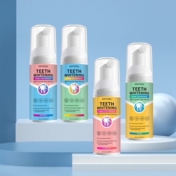 Kids Foam Toothpaste Factory - Organic Vegan Toddler Low Fluoride Anti Cavity Cleaning Mousse