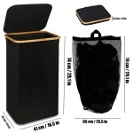 Foldable Laundry Basket Supplier - 100 Liter with Lid Design