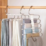 Pants Folding Rack Supplier - 5 in 1 Hanger for Closet Organizer
