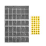 Cell Phone Pocket Chart Supplier - 36 Grids Classroom Organizer with Hooks