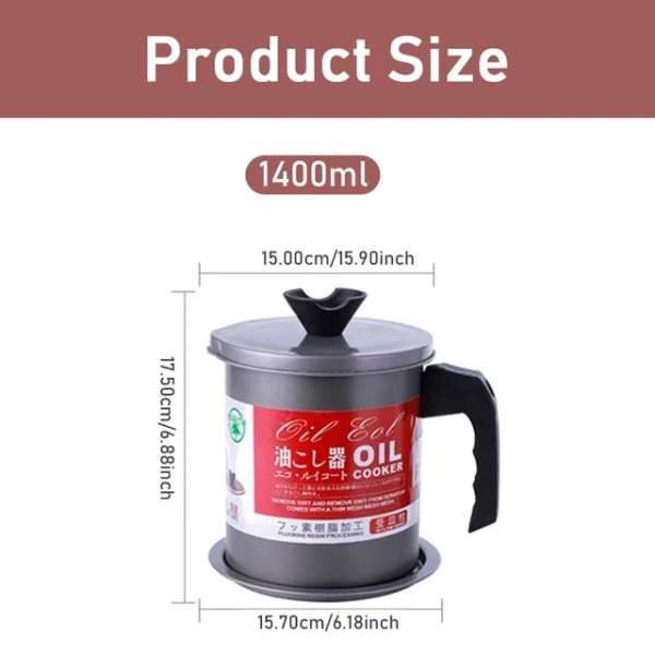 Lard Tank Factory - Oil Filter Pot with Base OEM