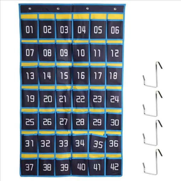 Cell Phone Organizer Supplier - Numbered 42 Pockets Hanging Bag