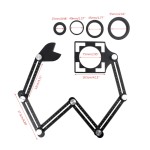 Angle Measuring Ruler Factory - 5 Holes Woodworking Tool