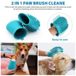 Dog Paw Cleaner Supplier - 2 in 1 Silicone Grooming Tool