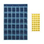 Cell Phone Pocket Chart Supplier - 36 Grids Classroom Organizer with Hooks