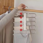 Pants Folding Rack Supplier - 5 in 1 Hanger for Closet Organizer