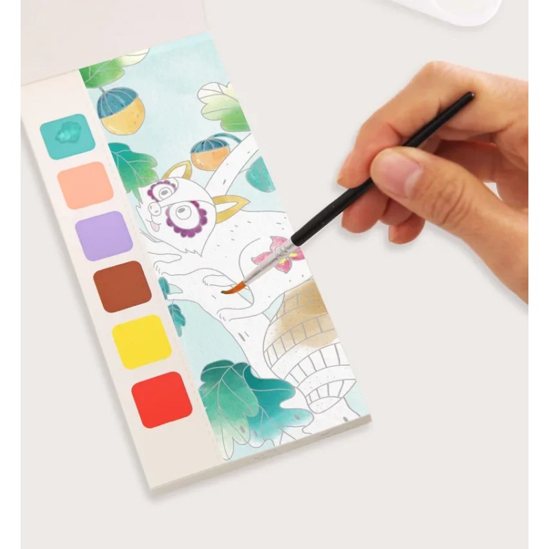 Watercolor Paint Book Supplier - 12 Sheets Montessori Learning Toy