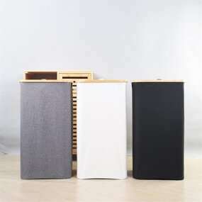 Foldable Laundry Basket Supplier - 100 Liter with Lid Design