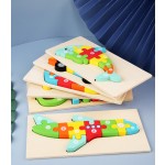 3D Wooden Puzzle Supplier - Dinosaur Cartoon Educational Toys