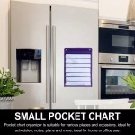 Magnetic Schedule Pocket Chart Factory - 7 Layer Organizer with Whiteboards