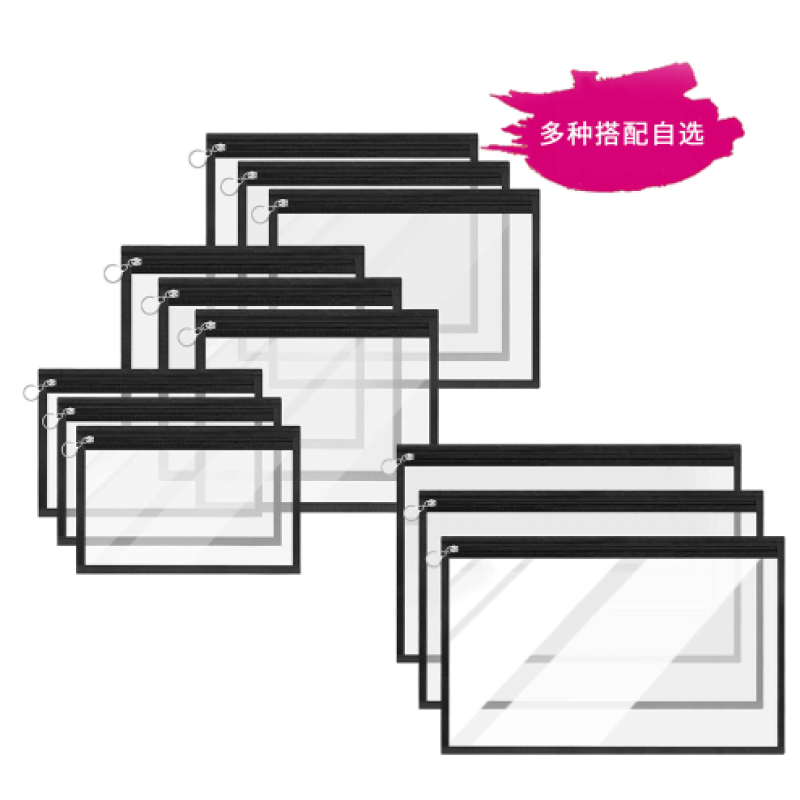 Transparent Document Bag Manufacturer - Waterproof Zipper Pouch for School