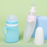 Silicone Baby Feeder Manufacturer - Squeeze Bottle with Spoon