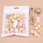 Baby Teething Beads Manufacturer - Custom Hexagon Focal Beads