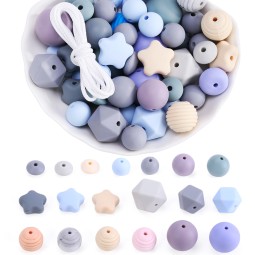 Baby Teething Beads Manufacturer - Custom Hexagon Focal Beads