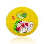 Baby Silicone Plate Factory - 3 Compartment Suction Bowl Dish