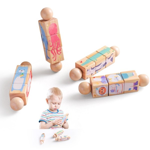Baby Wooden Toy Factory - Multifunctional Rotary Rattle