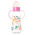 Baby Feeding Bottle Factory - BPA Free 250ml Pink Dinosaur