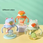 Children's Water Bottle Factory - 410ml Cartoon Straw Back Strap
