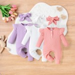 Baby Pouterwear Factory - Solid Color Pit Strip Girl's Wear