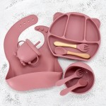 Children's Dinnerware Set Factory - 10pcs Food Grade Silicone