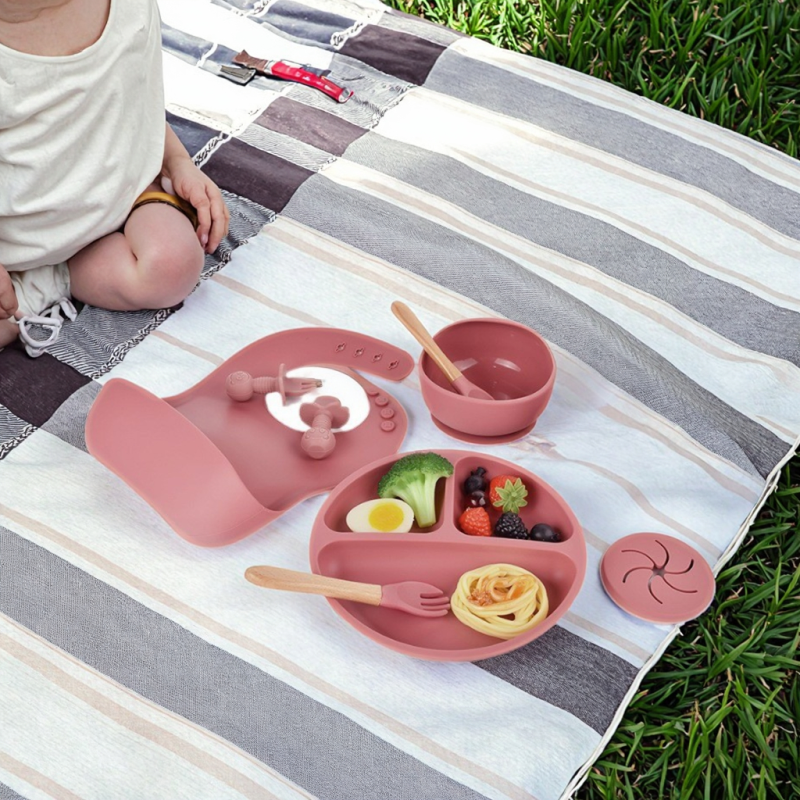 Baby Tableware Set Factory - Wholesale Weaning Silicone Bib