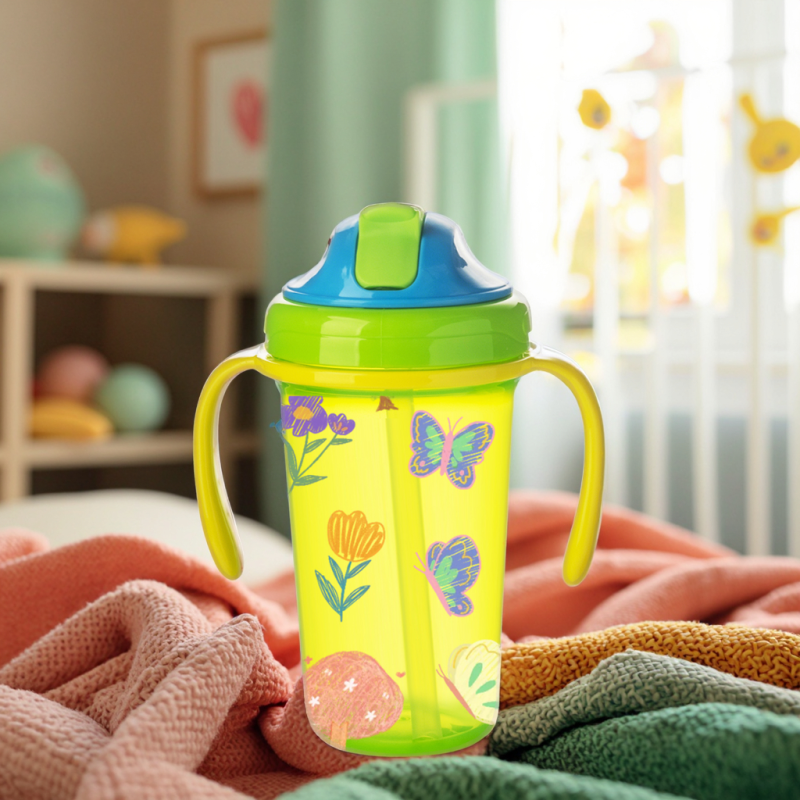 Baby Trainer Cup Factory - OEM BPA Free 300ml No Spill Grip