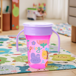 Baby Water Cup Factory - OEM BPA Free Cartoon Flower Design