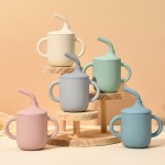 Baby Straw Cup Factory - Silicone Dual Handle Heat Resistant