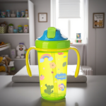 Baby Trainer Cup Factory - OEM BPA Free 300ml No Spill Grip
