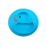 Baby Silicone Plate Factory - 3 Compartment Suction Bowl Dish